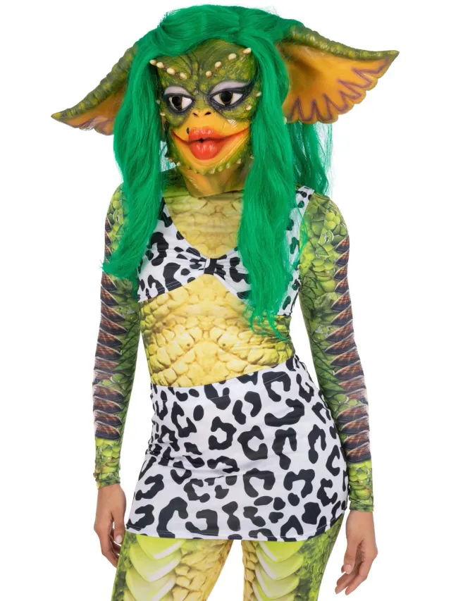 Smiffys Gremlins 2 Greta maschera lattice verde