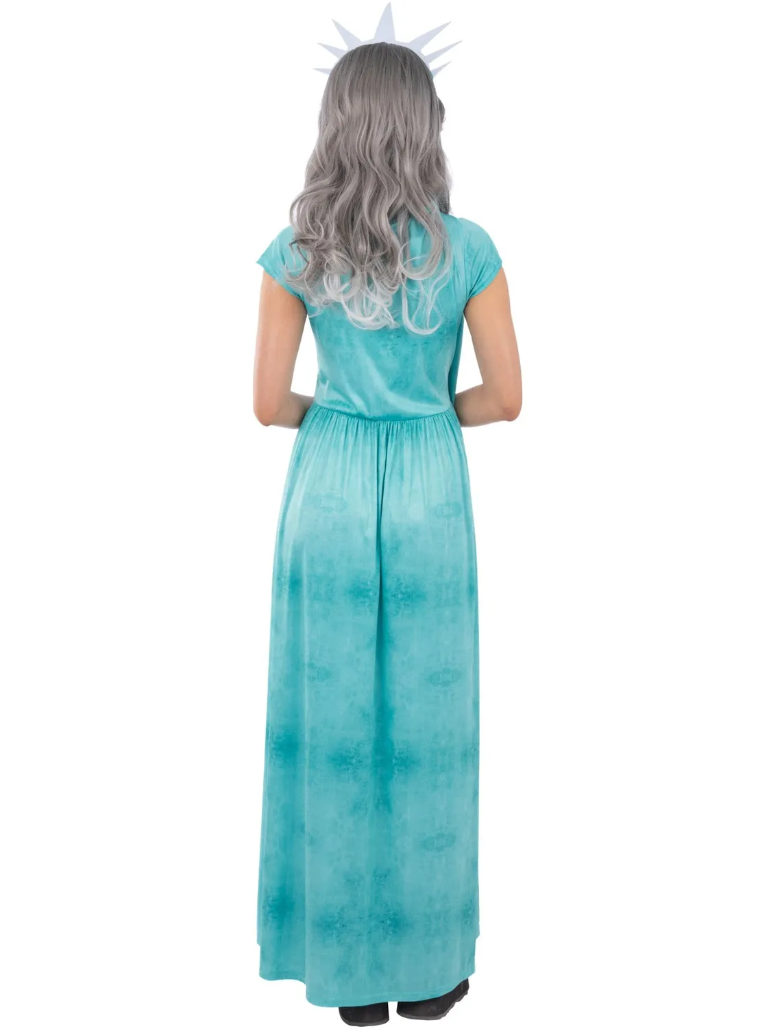 Smiffys Lady Liberty costume donna M 12-14 con abito e corona