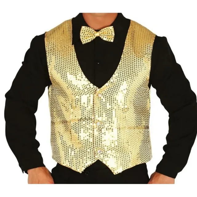 Fiestas Guirca Gilet Paillettes Oro uomo taglia unica