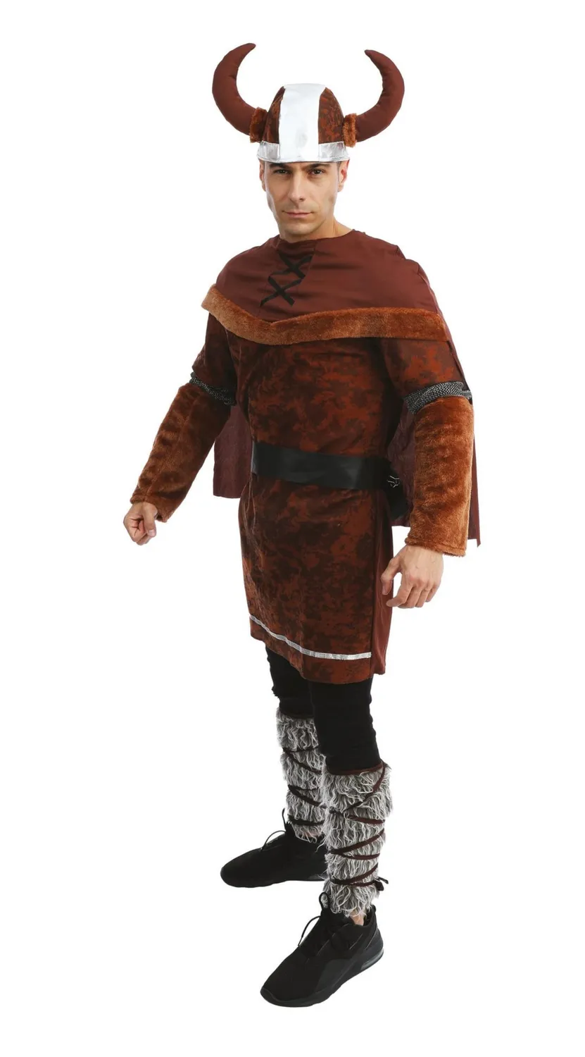 P'tit Clown Vichingo costume uomo L-XL poliestere