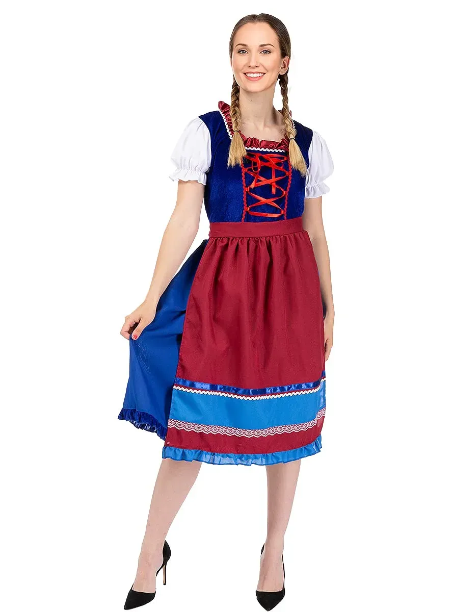 Funidelia Costume Tirolese Donna Oktoberfest Marrone Bavaresi