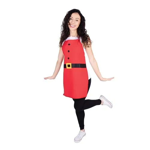 P'tit Clown RE22369 grembiule Babbo Natale taglia unica