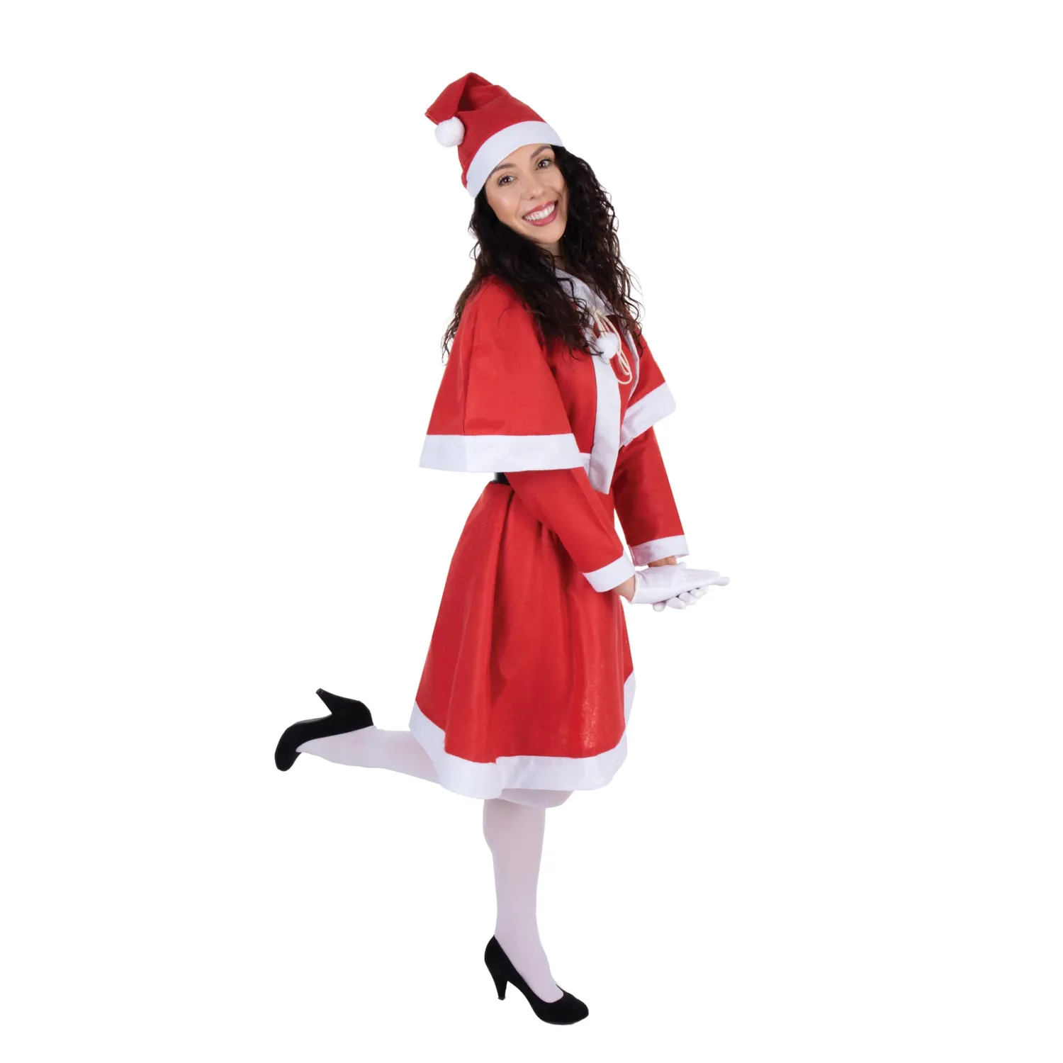 P'tit Clown Costume Madre Natale Donna in feltro