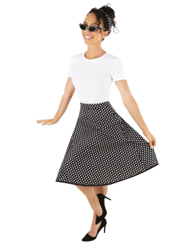 P'tit Clown Re22692 costume anni '50 nero adulto