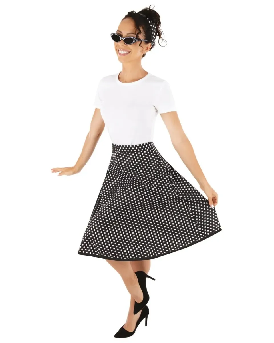 P'tit Clown Re22692 costume anni '50 nero adulto