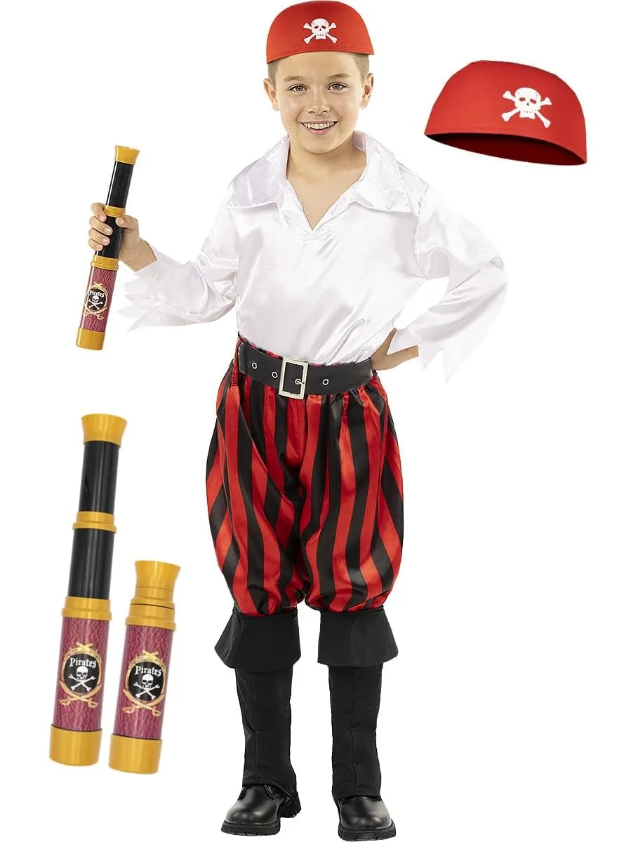 Funidelia Bucaniere Pirata Costume Bambino 5-6 Anni
