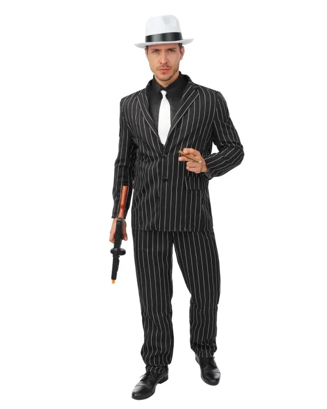 P'tit Clown costume gangster anni 20 mafioso adulto