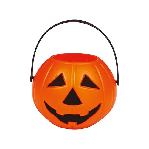 P'tit Clown Zucca cestino arancione PVC 18 cm