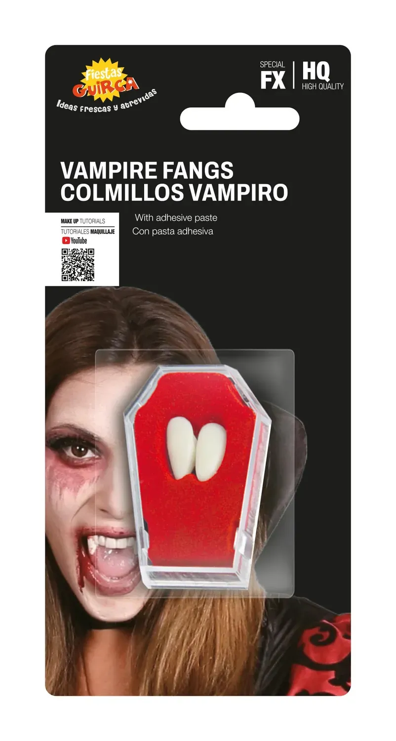 Fiestas Guirca Denti da Vampiro con Pasta 2 Canini