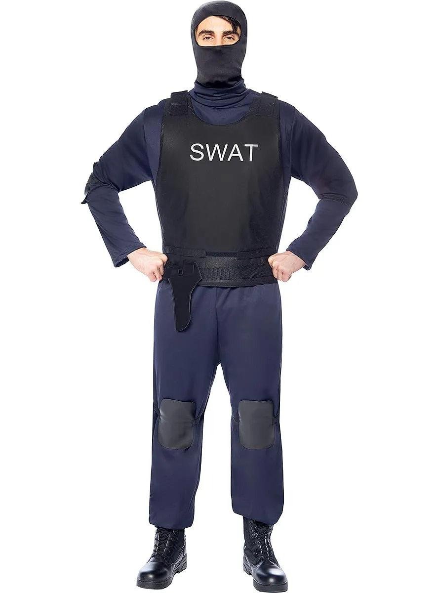 Funidelia Costume SWAT Uomo M Blu Scuro