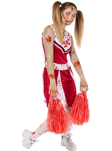 Funidelia Cheerleader Zombie costume donna rosso M