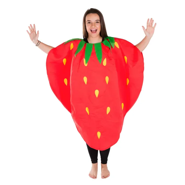 Bodysocks Fragola costume adulto taglia unica divertente