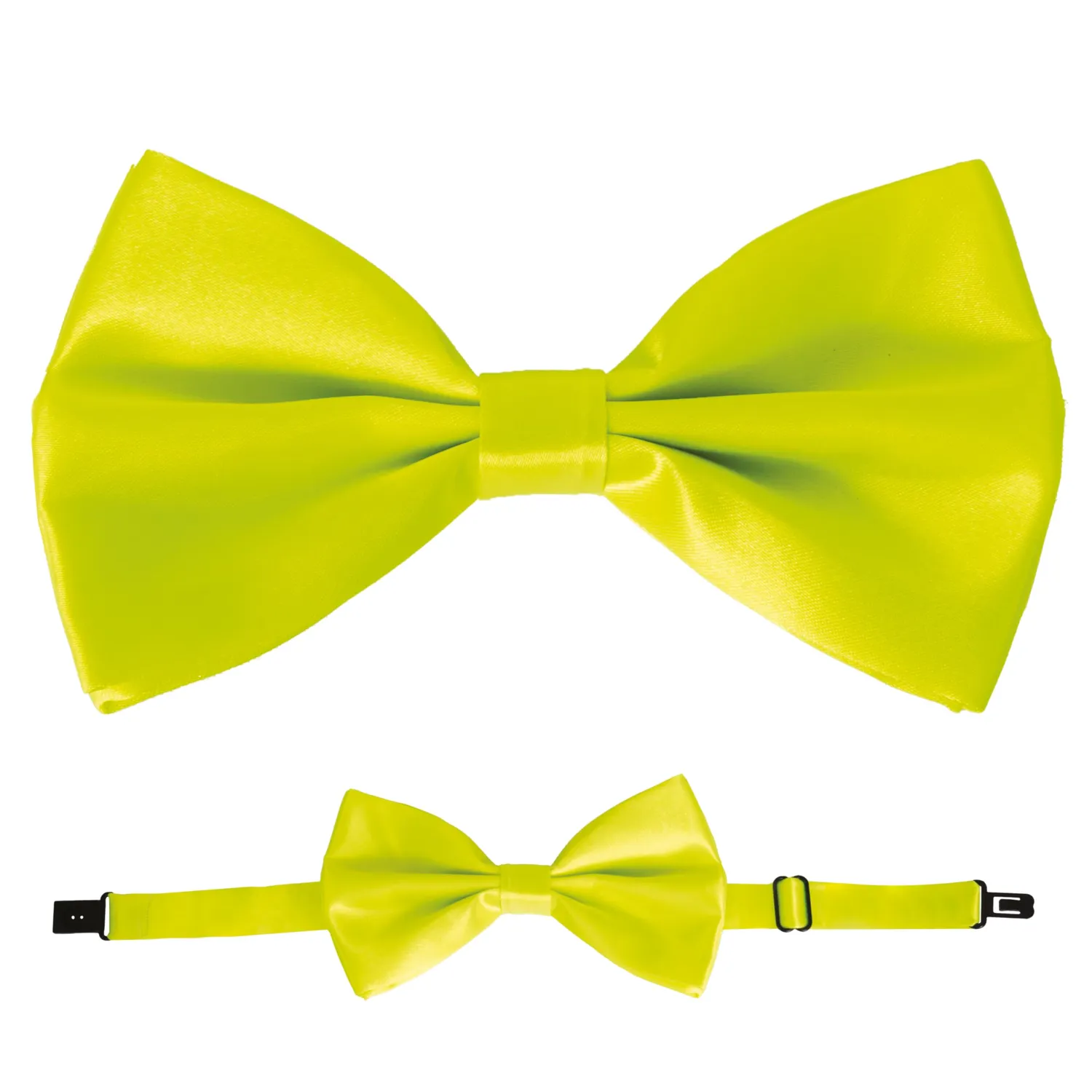 P'tit Clown 11896 papillon tessuto giallo fluo