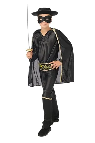 P'tit Clown Bandito Mascherato Costume 10-12 Anni 7 Pezzi