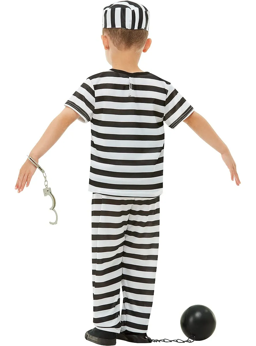 Funidelia costume carcerato bambino nero 10-12 anni