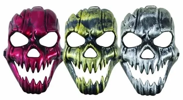 P'tit Clown re10222 maschera scheletro denti appuntiti adulto