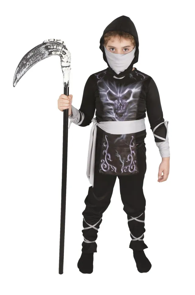 P'tit Clown Ninja Scheletro costume bambino Halloween