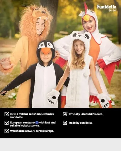 Funidelia pulcino costume bambini 5-6 anni giallo