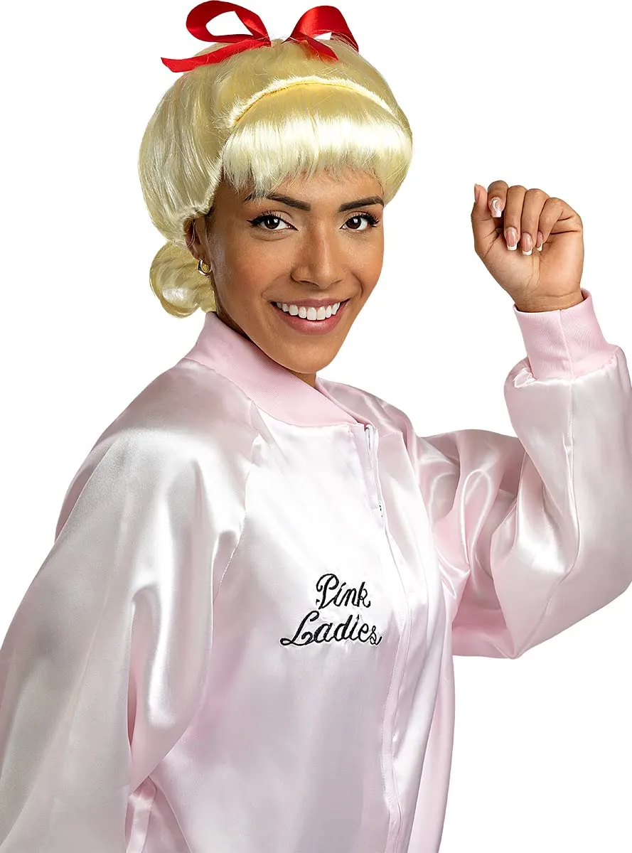 Funidelia Pink Girls parrucca donna anni 50 bianca Sandy