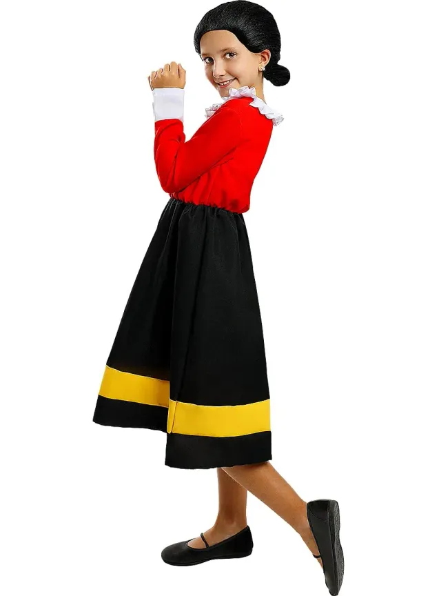 Funidelia Olivia Popeye costume bambina multicolore parrucca