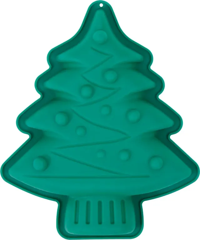 Fiestas Guirca Party Albero di Natale stampo torta silicone verde