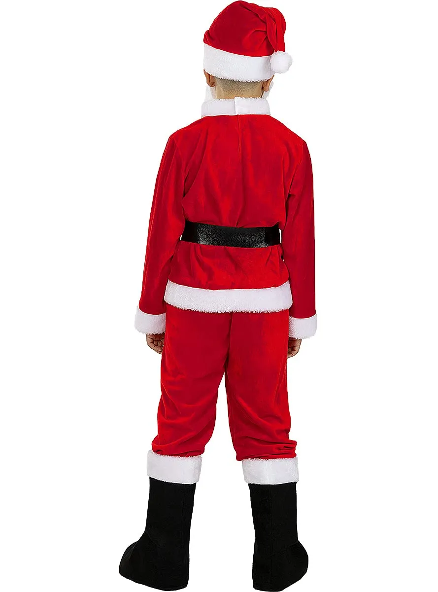 Funidelia Babbo Natale Deluxe costume bambino 5-6 anni con barba