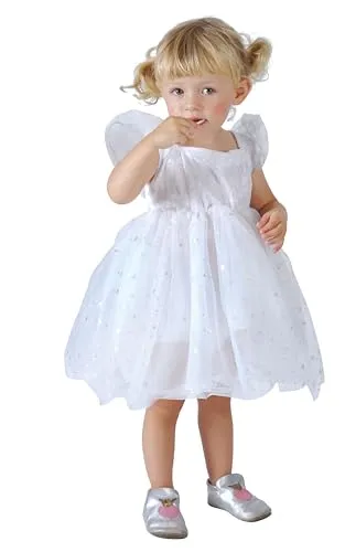 P'tit Clown Fairytale Abito Principessa Bambina Bianco Stella