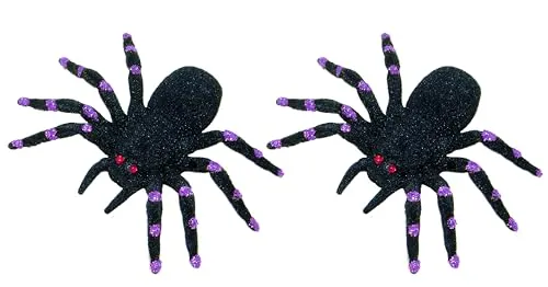 P'tit Clown ragni neri 11 cm confezione 2 pezzi Halloween