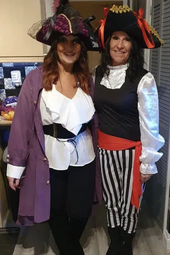 Smiffys Pirate Lady costume donna L nero bianco rosso