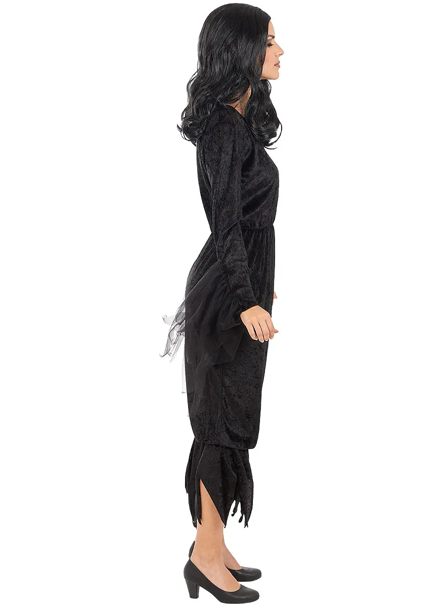 Funidelia Morticia Addams costume donna nero gotico