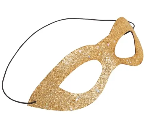 Fiestas Guirca Mascherina Dorata Stelle oro carnevale