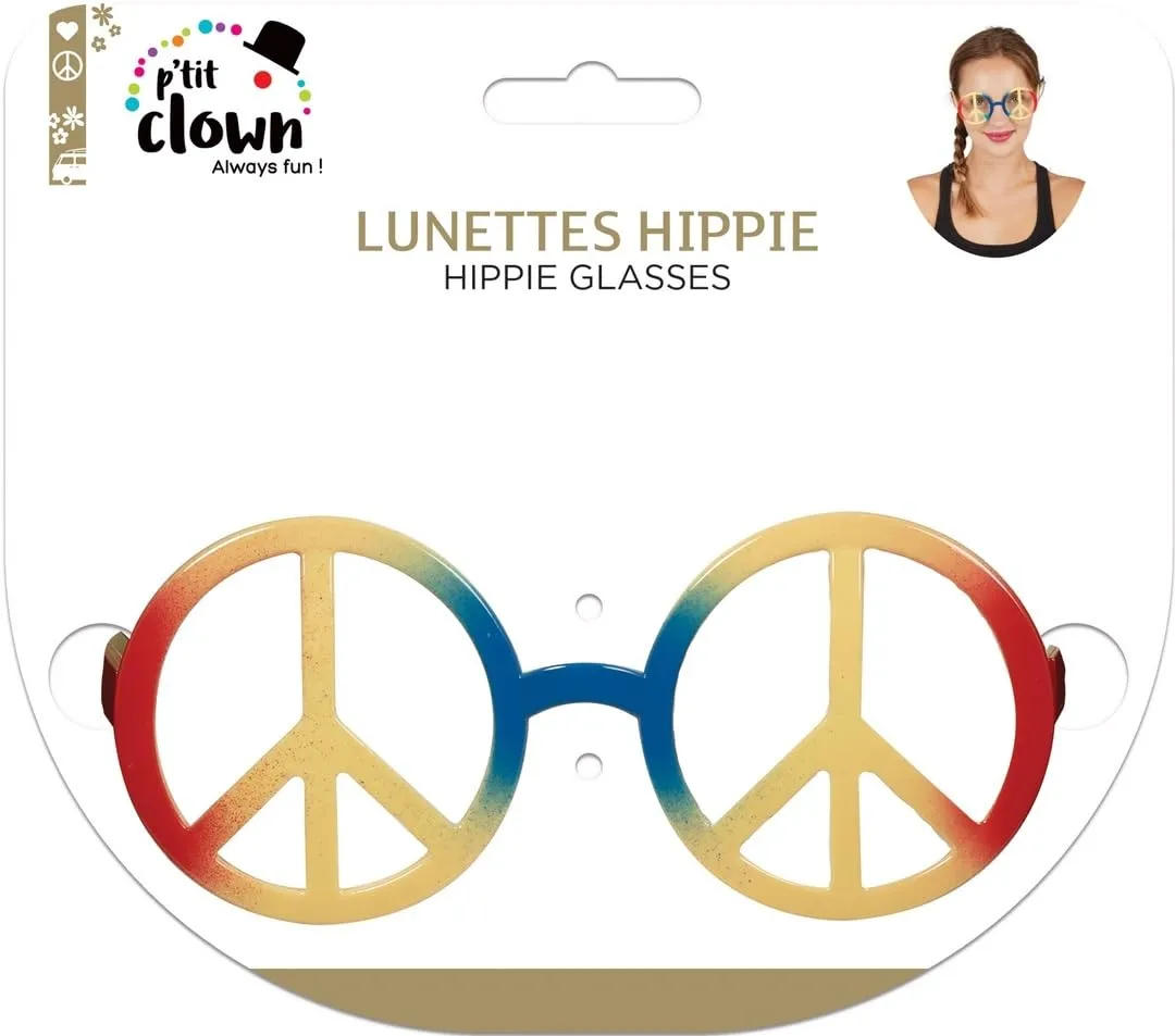 P'tit Clown 40001 occhiali hippie multicolore plastica