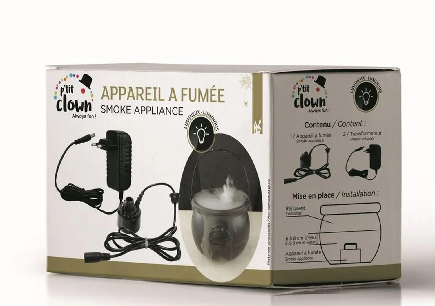 P'tit Clown 71220 generatore nebbia luminoso vapore