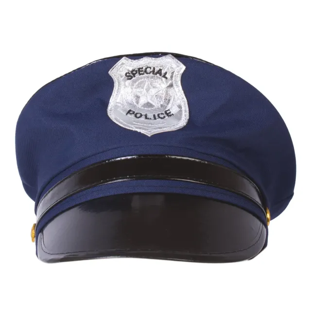 P'tit Clown 17460 Cuffia Poliziotto Adulto Blu regolabile