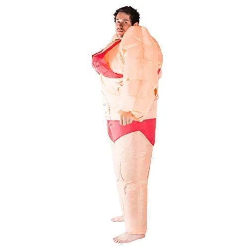 Bodysocks Signora Grassa Bodybuilder costume gonfiabile adulto