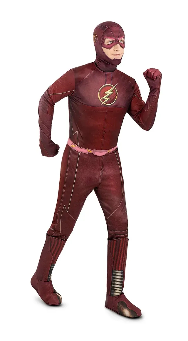 Funidelia Flash Deluxe Costume Uomo M Porpora Intero