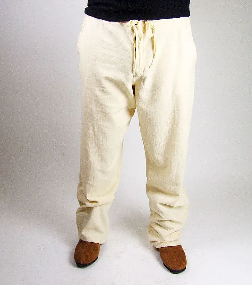 La Bottega di Merlino Pantaloni medievali cotone con laccio