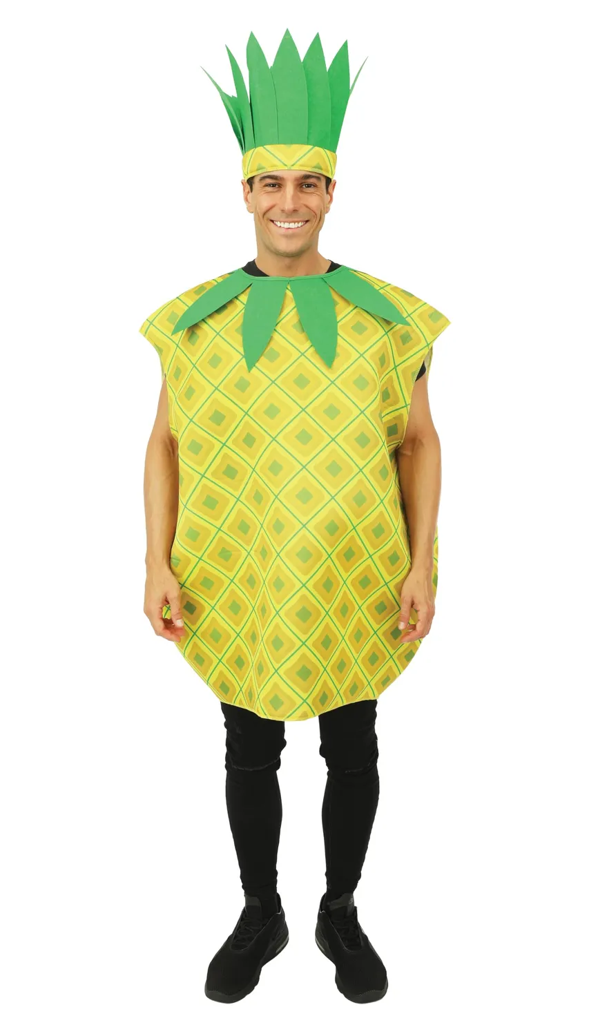 P'tit Clown Fruits Verdure ananas costume adulto taglia unica