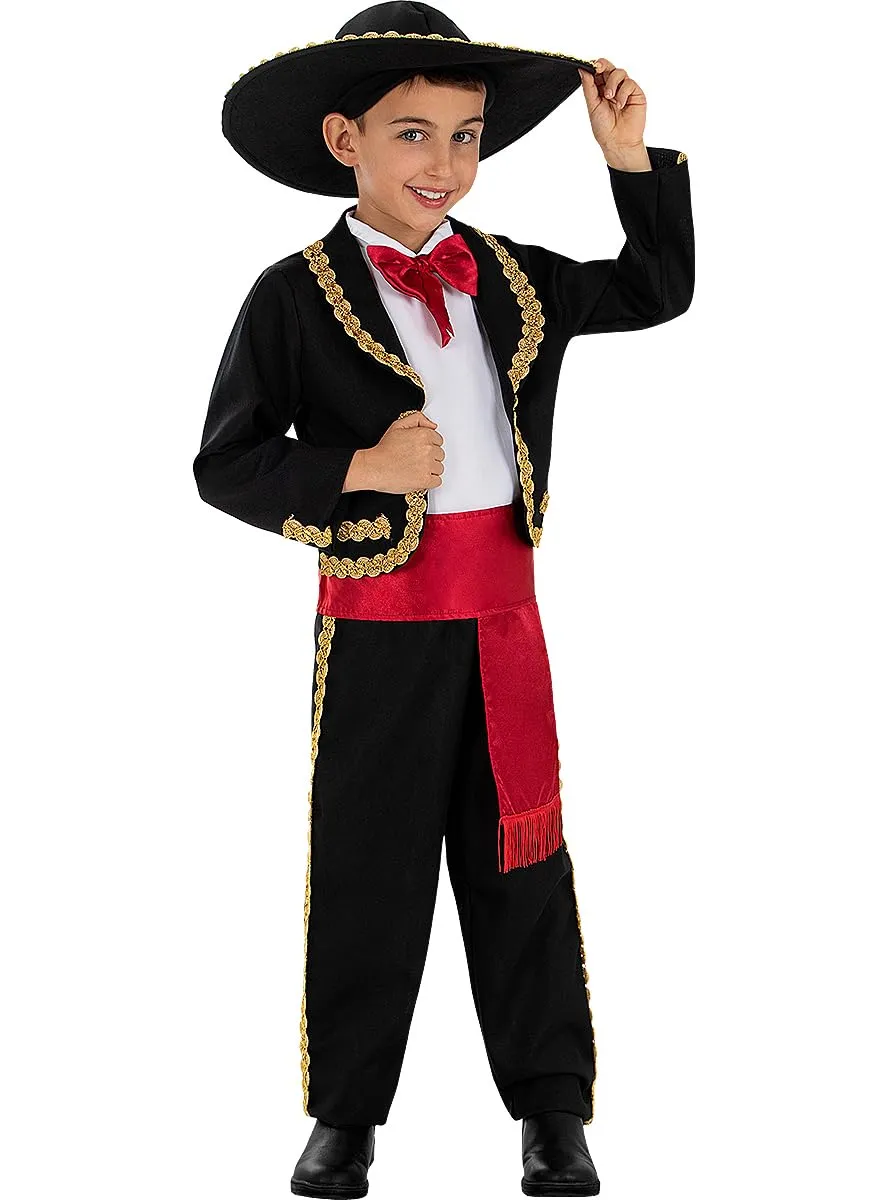 Funidelia costume mariachi bambino 3-4 anni marrone