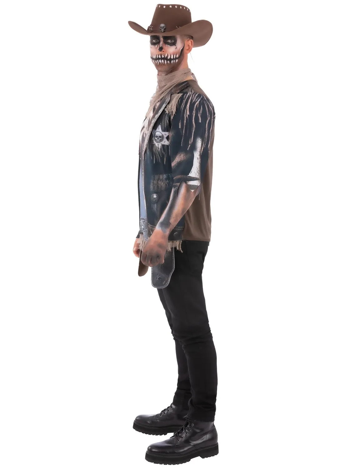 Smiffys Skeleton Cowboy costume uomo scheletro western