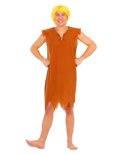 Funidelia Flintstones Barney Rubble costume uomo XL marrone
