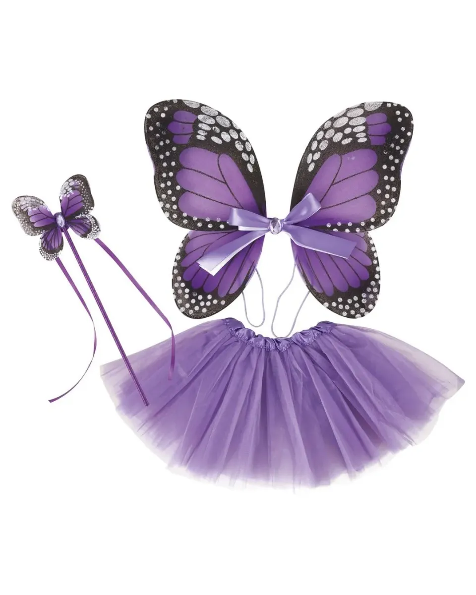P'tit Clown 80240 set farfalla viola tutu ali bacchetta