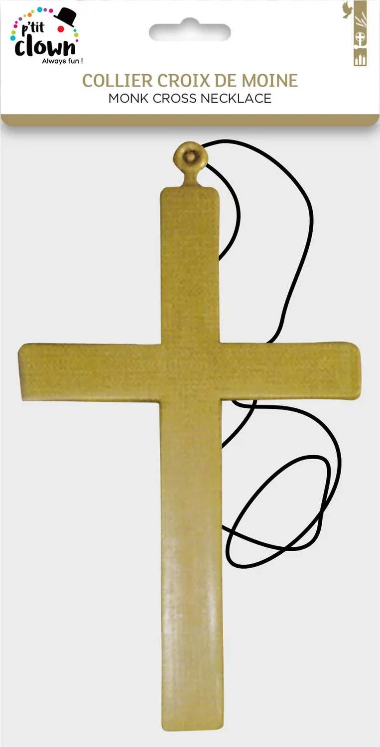 P'tit Clown 60426 croce da monaco oro accessorio adulto