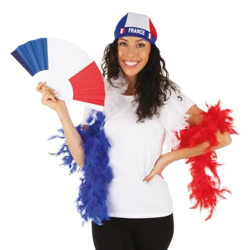 P'tit Clown 18120 ventaglio Francia blu bianco rosso tifoso