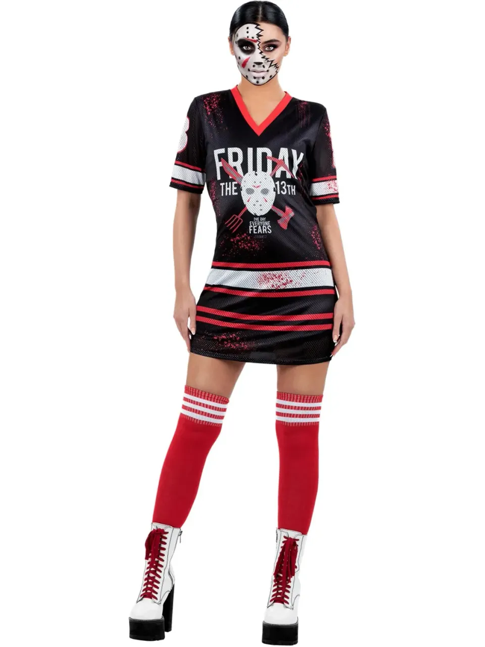 Smiffys Friday the 13th 81000 Vestito Donna Hockey Nero