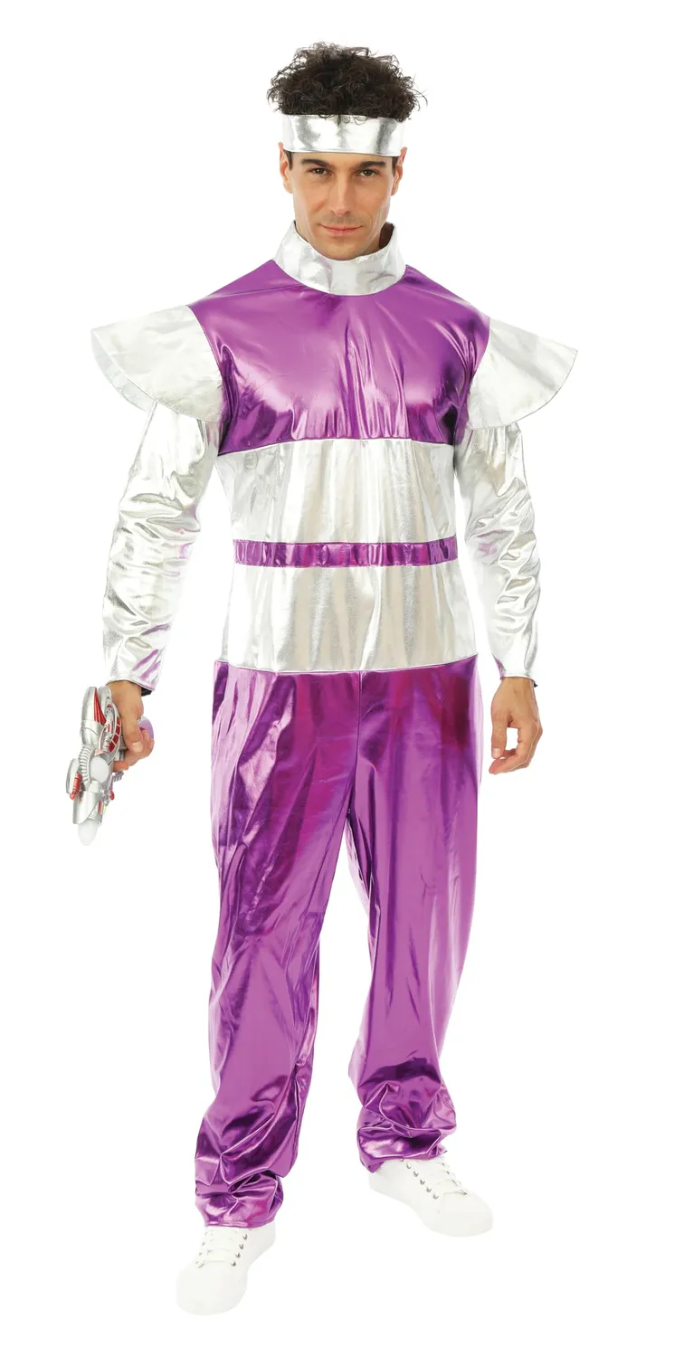 P'tit Clown Costume Spaziale Argento Donna L-XL Futuristico