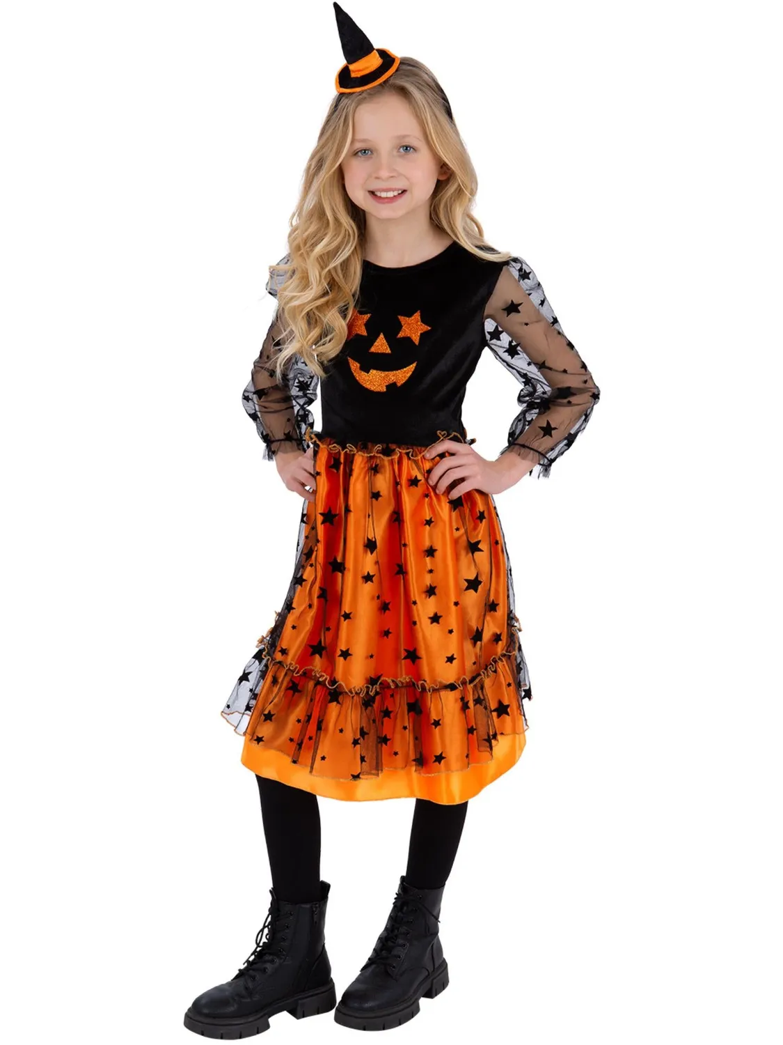 Smiffys Pumpkin Dress costume zucca bambina arancione