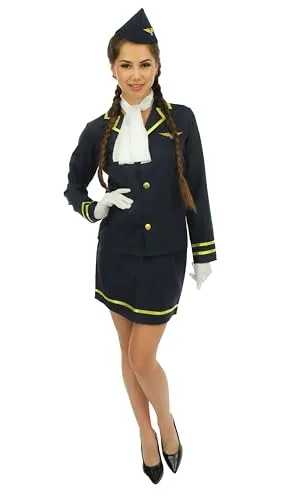 P'tit Clown Costume Hostess Volo Donna L-XL Divisa
