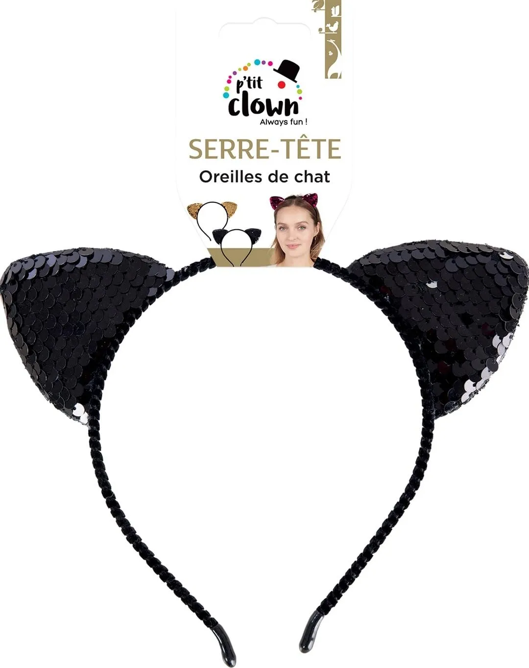 P'tit Clown Cerchietto 66676 Oro Rosso Nero
