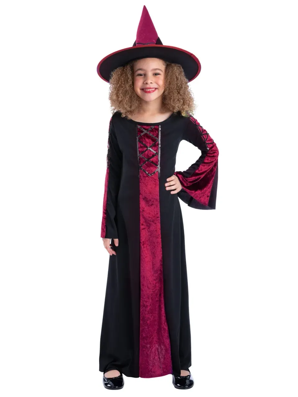 Smiffys Bewitched Red strega bambina L 10-12 anni